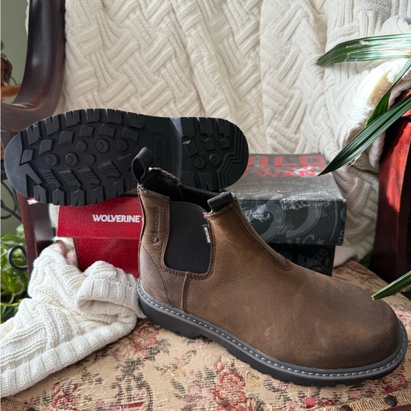 Wolverine Shoes - Wolverine Men's Dark Brown Slip-On Boots